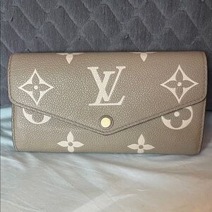 Louis Vuitton Taupe Monogram Large Snap Wallet